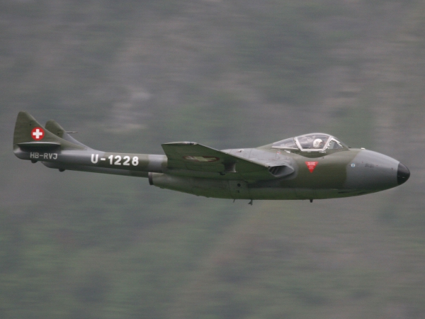 De Havilland DH-115 Vampire Trainer ex U-1228 HB-RVJ